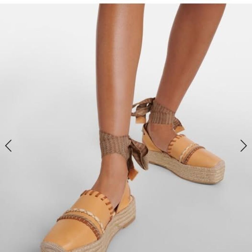 Ulla Johnson Leather platform espadrilles NWT SIZE 38 - Picture 7 of 10